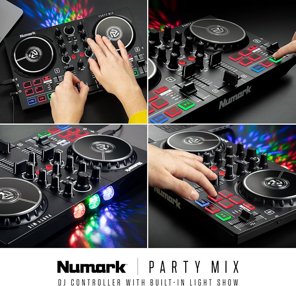 numark partymix ニュマーク DJ コントローラー Amazon.co.jp: Numark DJコントローラー スピーカー内蔵 DJ機材